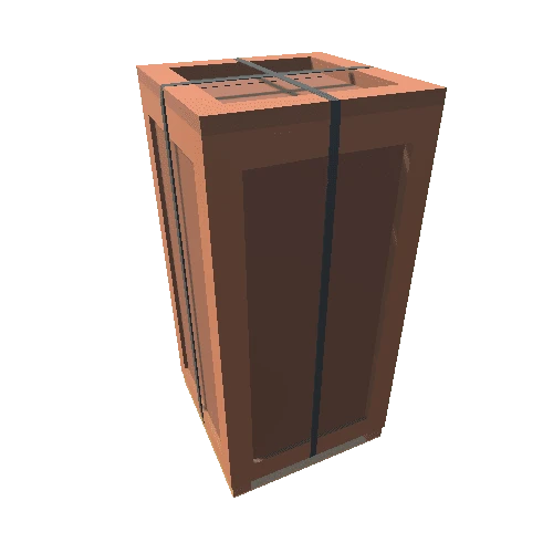 Tall Dark Shipping Crate